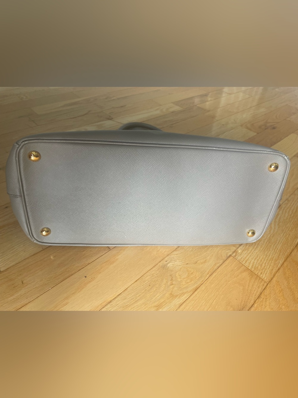 Authentic Prada Galleria Saffiano Leather Tote in grey gold hardware - Picture 8 of 8